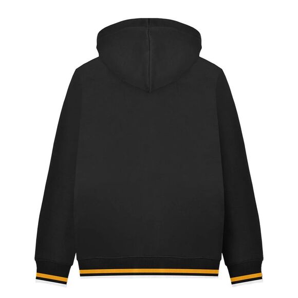 Lambretta Mens AW24 Full Zip Hoodie / Black/Gold